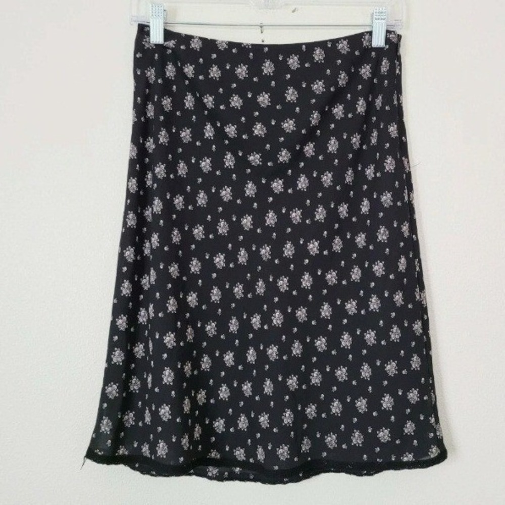 Ann Taylor Loft Womens 10‎ Silky Skirt Goth Romantic Whimsigoth Grunge Y2K 90s